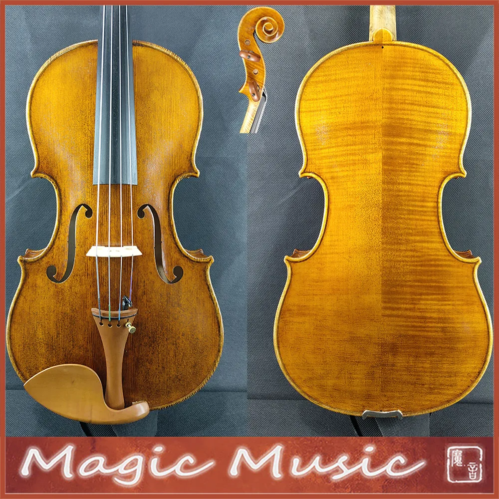 50 Years Old Spruce Copy of a 19th Century Italian Viola Size 16.5 inch #3734 Stradivarius Professional Handmade Oil Varnish