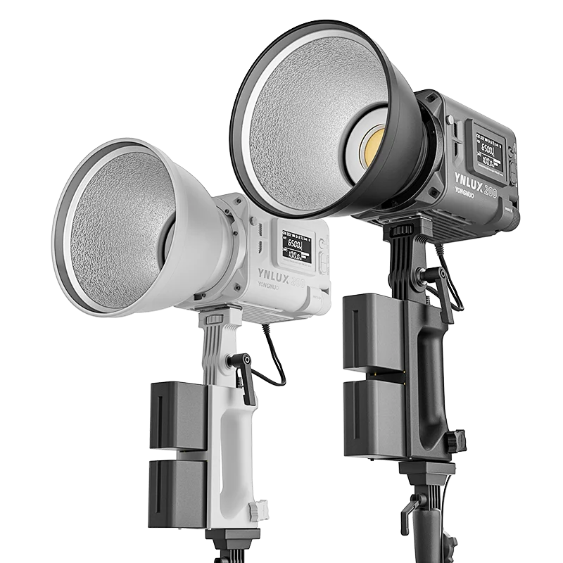 YONGNUO LUX200 YNLUX200 200W 2700K-6500K Bowens Mount Handheld Outdoor LED Light with Handle Power Adapter