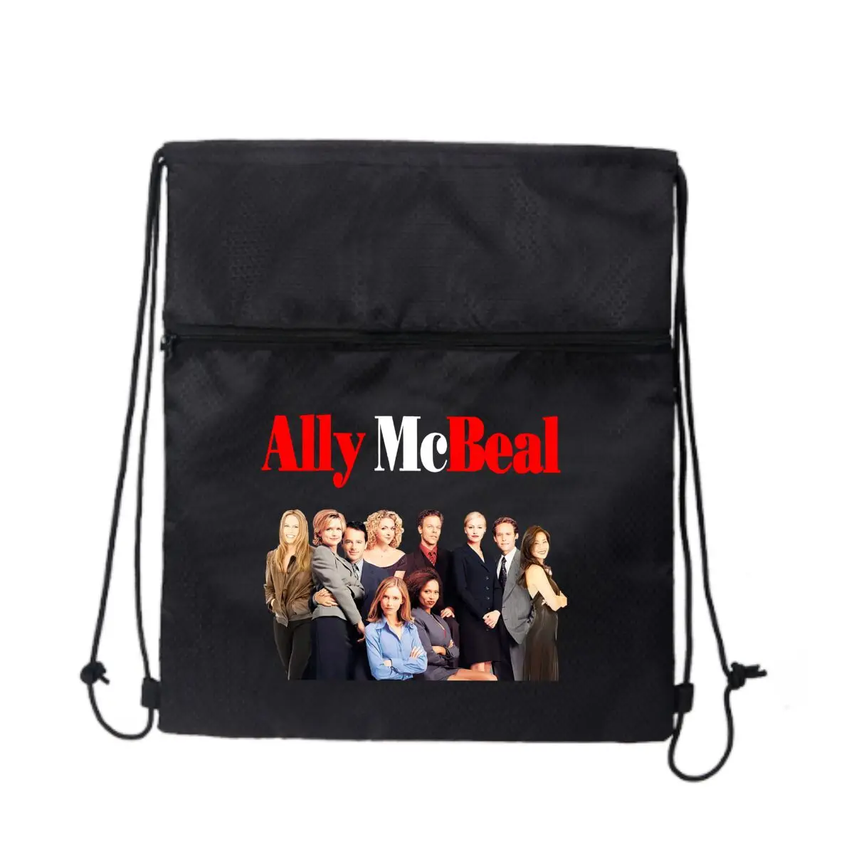 

Сумка на молнии с графическим рисунком Ally McBeal, уличная одежда на шнурке: смелые принты в городском стиле