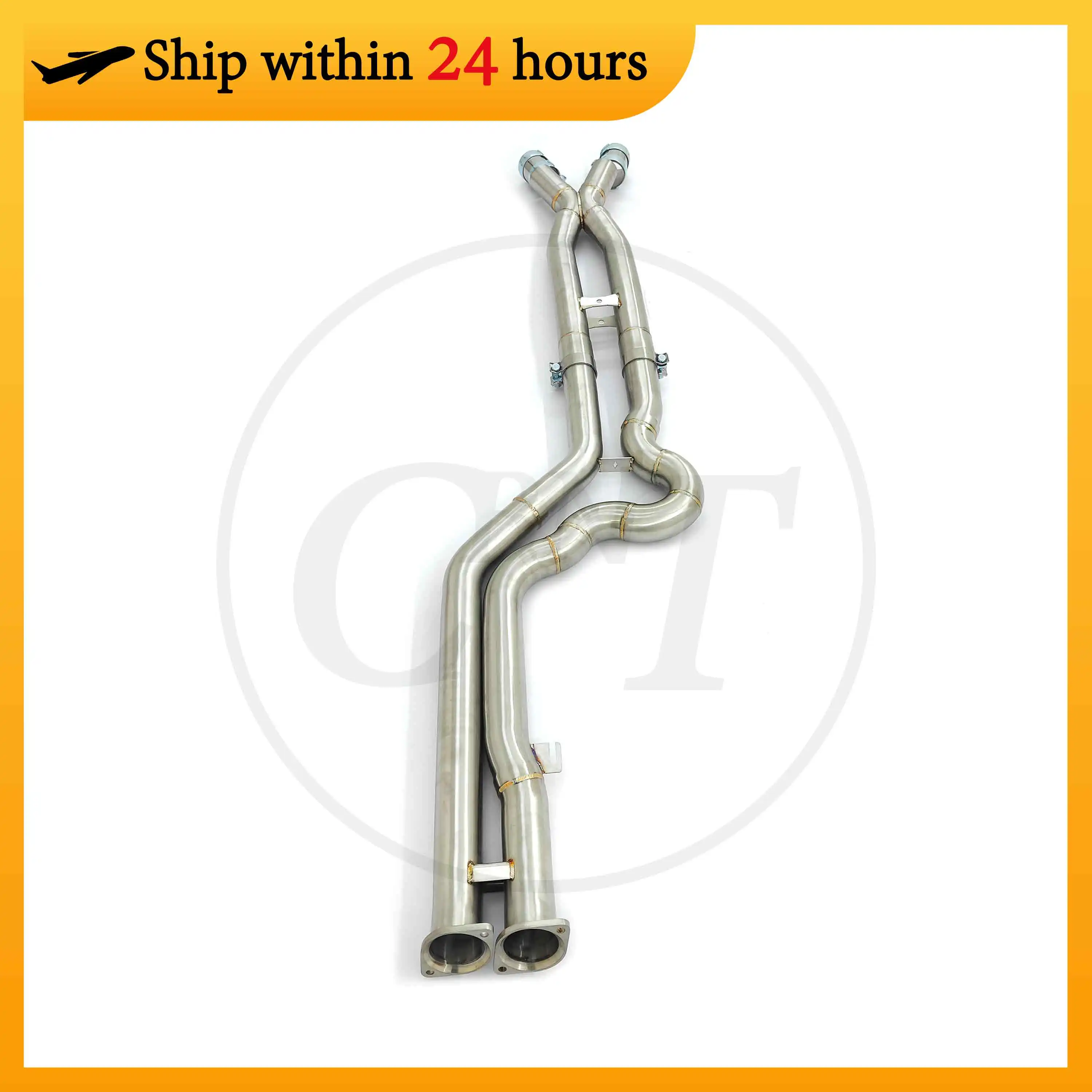 

CBNT Equal Length Middle-pipe New Design 70mm/2.75inches Mid Pipe for BMW X3M F97 X4M F98 S58 3.0T SS304 Exhaust Systems