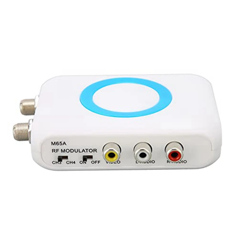 Цифровой радиочастотный модулятор, радиочастотный модулятор M65A‐NTSC RCA в радиочастотный модулятор, преобразователь демодулятора VHF для систем CATV, простой в использовании