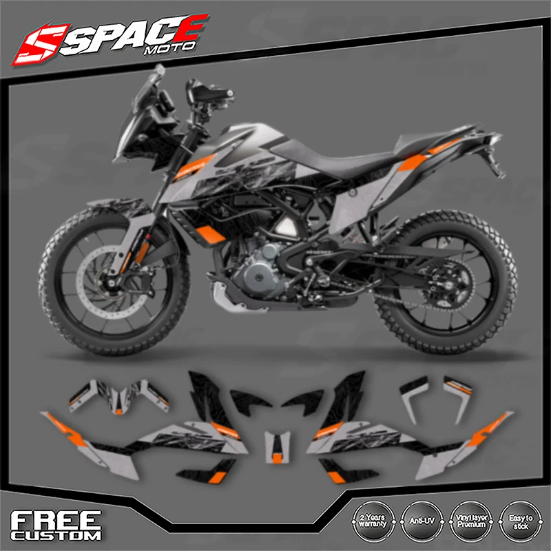 

SPACE Custom Motorcycle Graphics For KTM 2020 2021 2022 ADV 20-22 ADV390 Decal Stickers Kits 003