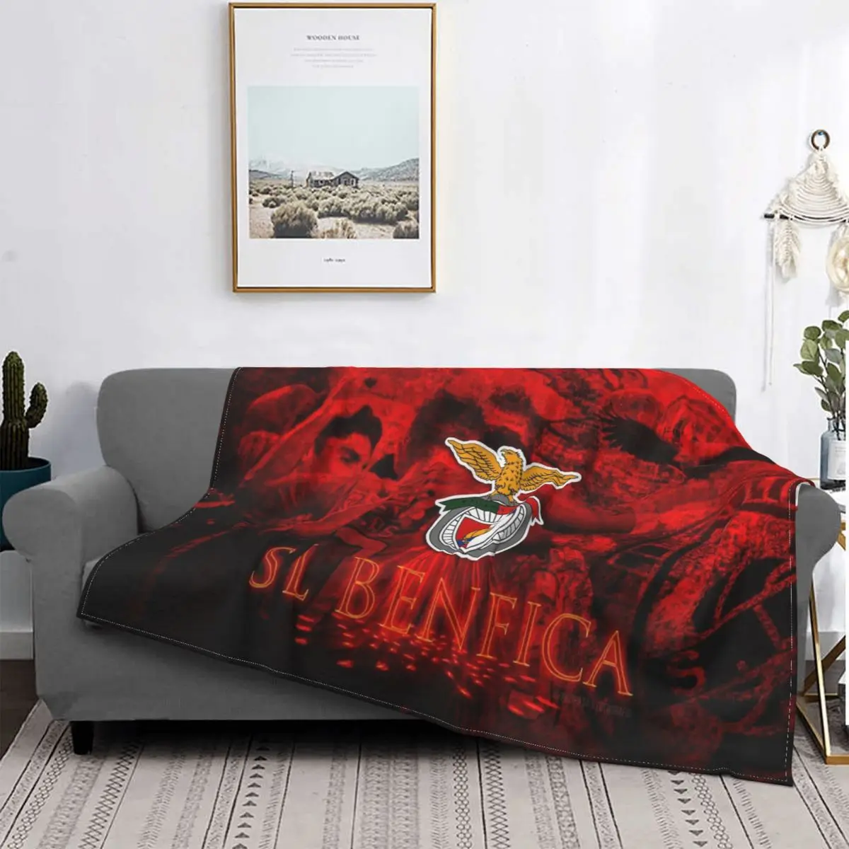 Sl Benfica 2101 Blanket Bedspread Bed Plaid Bedspreads Sofa Blanket Hoodie Blanket Blankets For Beds Bedding And Covers