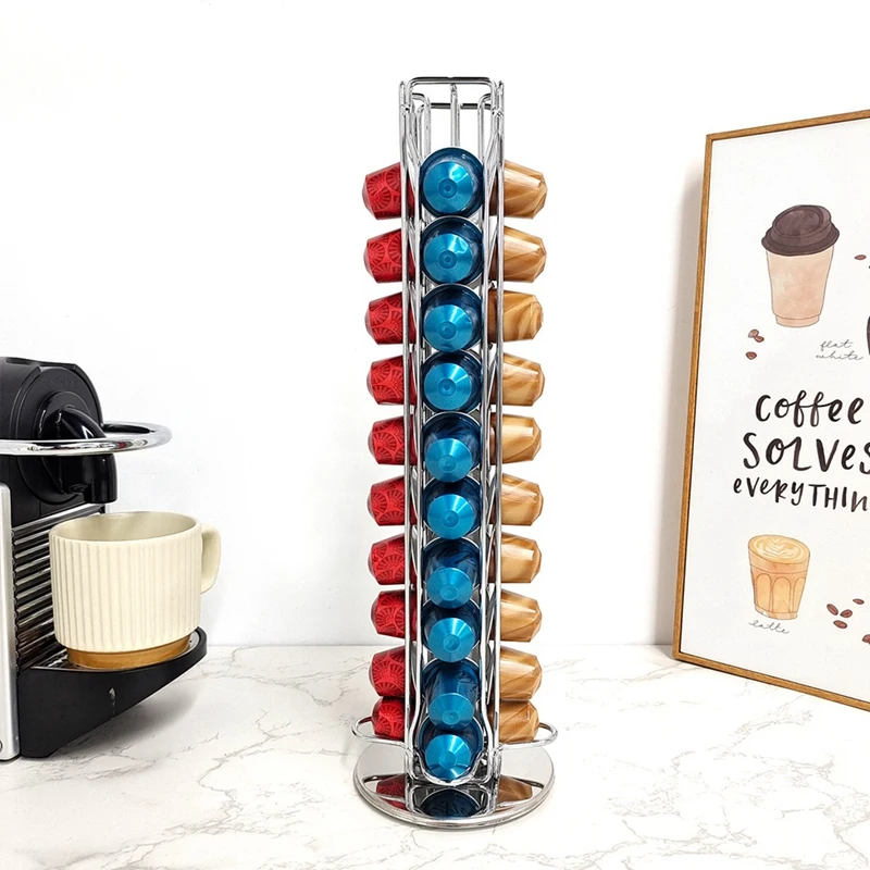 

1 шт., подставка для капсул Nespresso, из нержавеющей стали