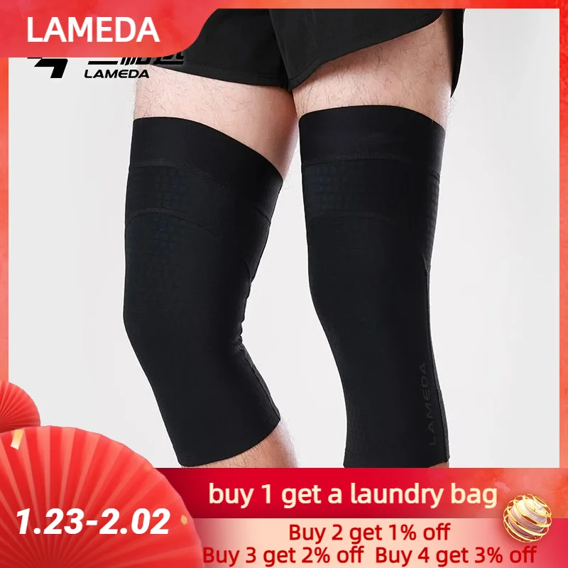 Lameda Leg Warmer Scratching Fur To Keep Warm Bicycle Protection Equipment Anti-slip Knee Pads Bicycle Winter Winter Cycling Man