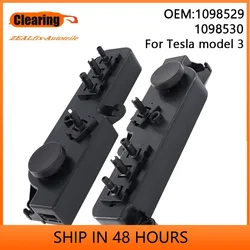 1098529 Front Left Side Power Seat Adjustment Regulator Control Control Switch For 2017-2020 Tesla Model 3 ABS Plastic