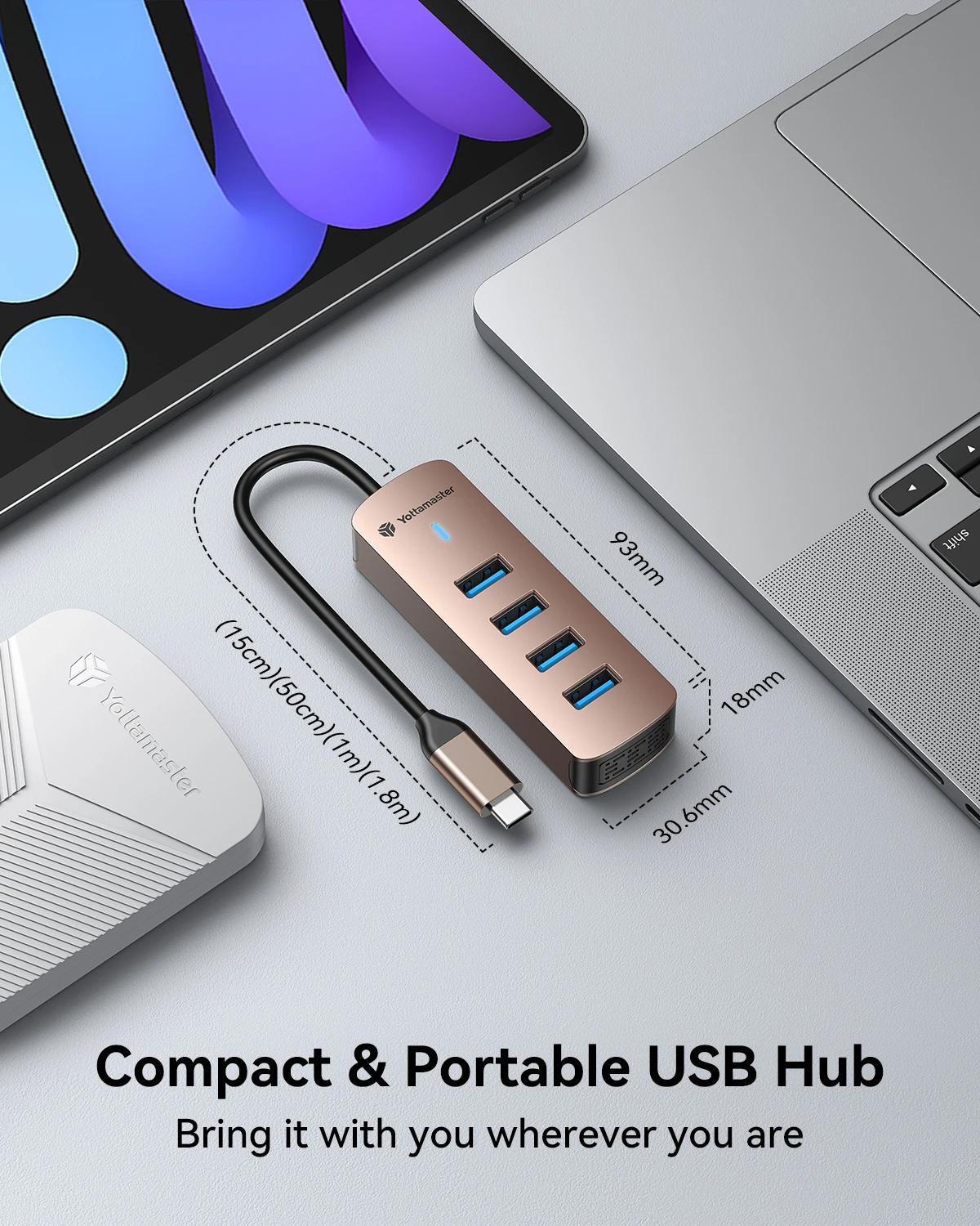 Yottamaster USB C HUB Type C Splitter To HDMI 4K Thunderbolt 4 Docking Station Laptop Adapter With PD SD TF For Macbook iPad Pro