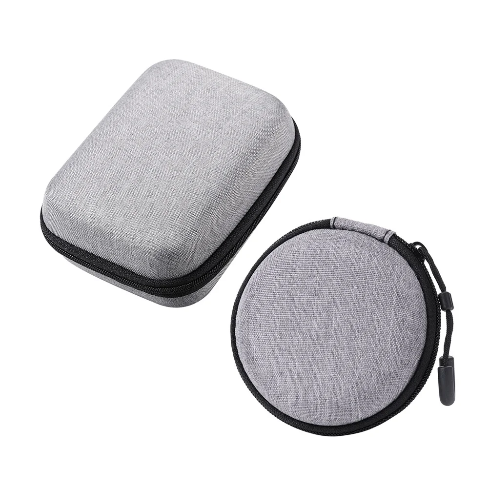 2 قطعة منظم الكابلات المحمولة إيفا حافظة قوية للميكروفون سماعة بطاقة الذاكرة شحن الحبل السفر الأساسية