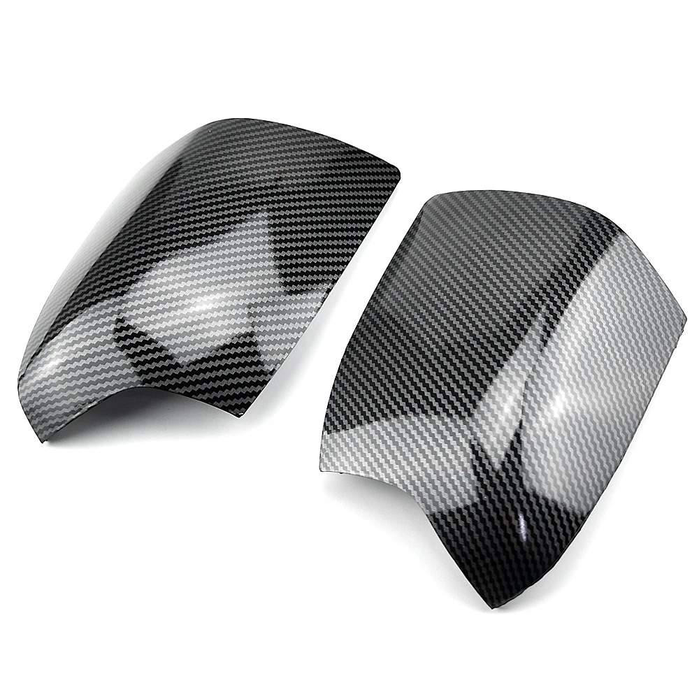 2 pieces For Ford Focus 2005-2008 Carbon black and bright black Mirror Covers Caps RearView Mirror Case Cover