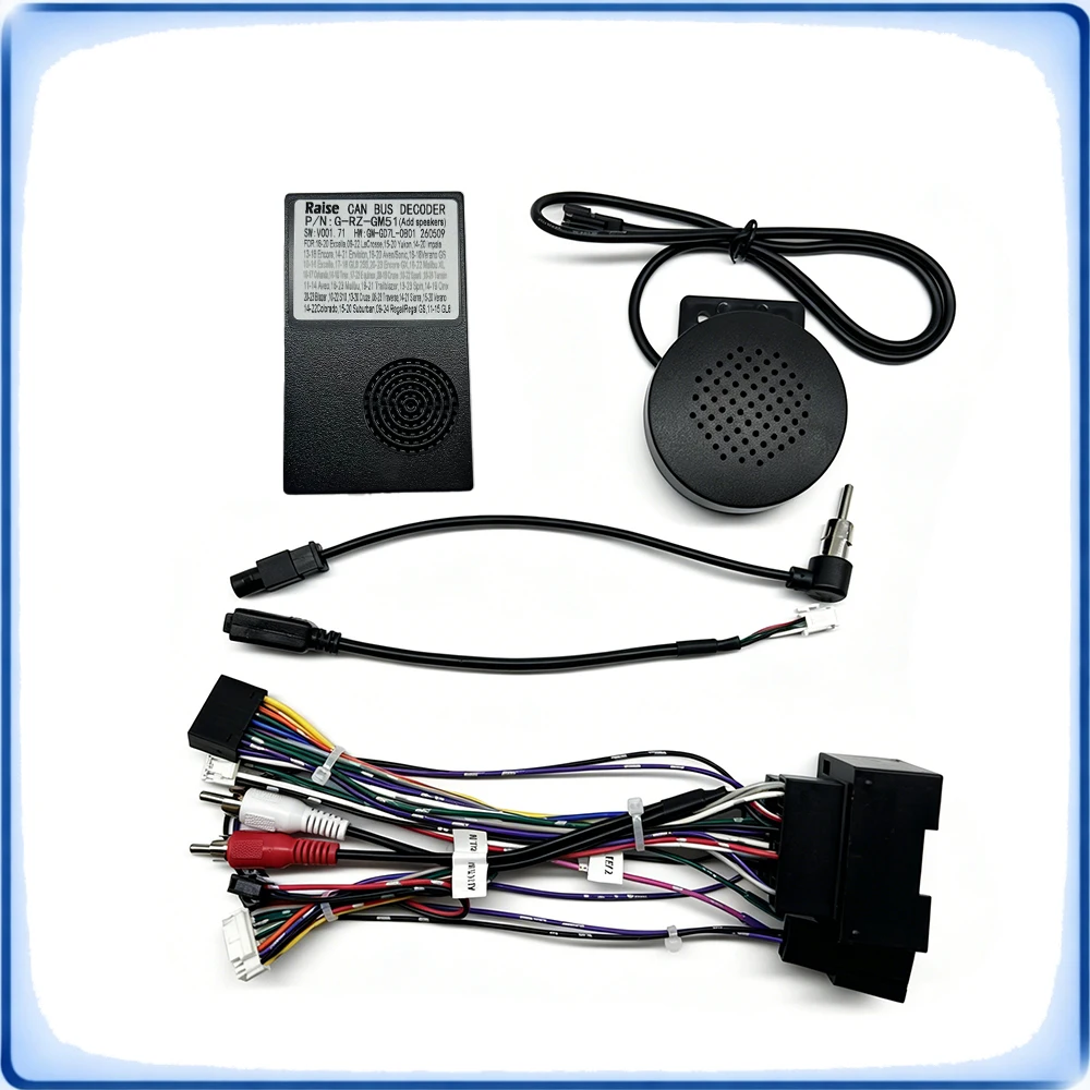

44Pin to 16Pin Car Radio Wiring Harness with CANBUS Decoder for Chevrolet Cruze Classic Speaker Retention Android Stereo Kit