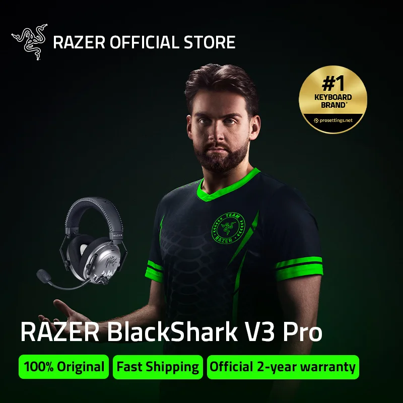 

Razer BlackShark V3 Pro NiKo Edition Wireless Esports Gaming Headphones for PC