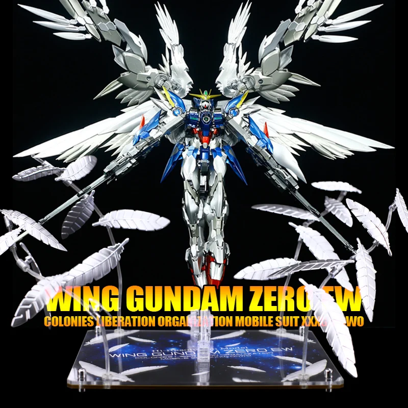 Mgsd Mobile Suit Anime Figure Xxxg-00w0 Wing Zero Ew Action Figures Mobile Metal Frame Suit Metallic Color Collectible Metal Toy