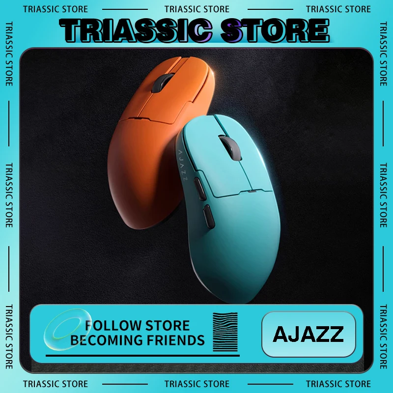 

AJAZZ AJ159APEX Wireless Mouse Tri Mode PAW3950 Sensor 8K Low Latency Gaming Mouse Charge Base Lightweight 56g Pc Gamer Mouse