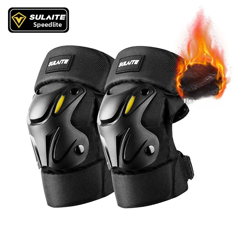 

Motorcycle knee pads elbow pads four-piece protective gear full set of men women locomotive equipment warm leg pads