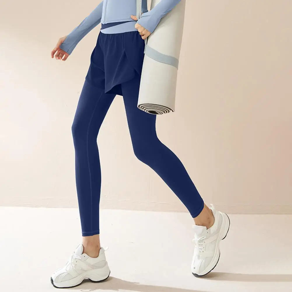 Women Yoga Pants Women's High Waist Yoga Pants Color Block Leggings for Fitness Quick Dry Stretchy Butt Lifting Activewear