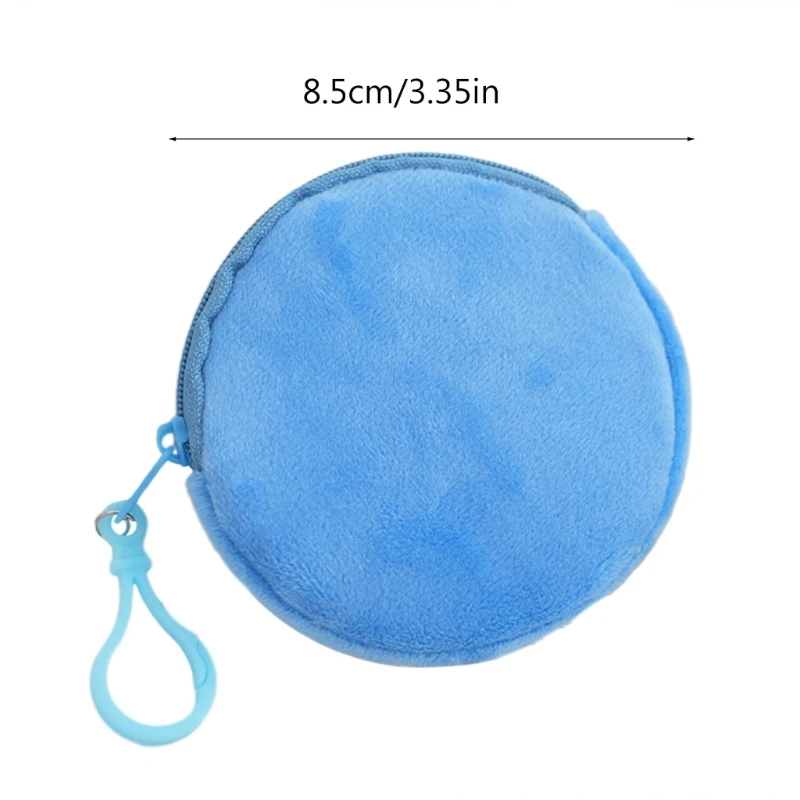 Mini Nhiều Màu Sắc Móc Khóa Tròn Đáng Yêu Ví Đựng Tiền Xu Đáng Yêu Hình Tròn Ví Chìa Khóa Mặt Dây Chuyền Trang Trí Sang Trọng