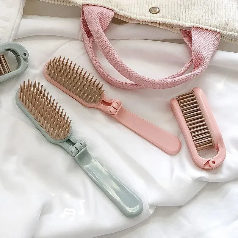 Folding Comb Travel Portable Small Comb Children's Compact Long Hair Anti-static Folding Comb Edge Brush
