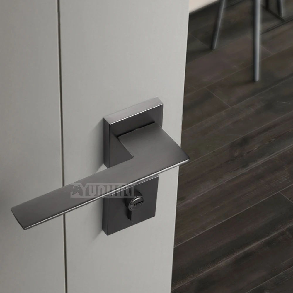 ล็อคประตูตัวดูดแม่เหล็กห้องนอนในอาคาร kunci pintu kamar ห้องห้องน้ำล็อคประตูไม้ล็อคแบบแยกที่ล็อคประตูในครัวเรือน