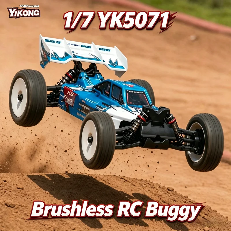 New YK5071 1/7 KB7 BUGGY 2.4G Remote Control 4WD Brushless Electric RC Professional 4S High-Speed Racing Off-Road Vehicle Model