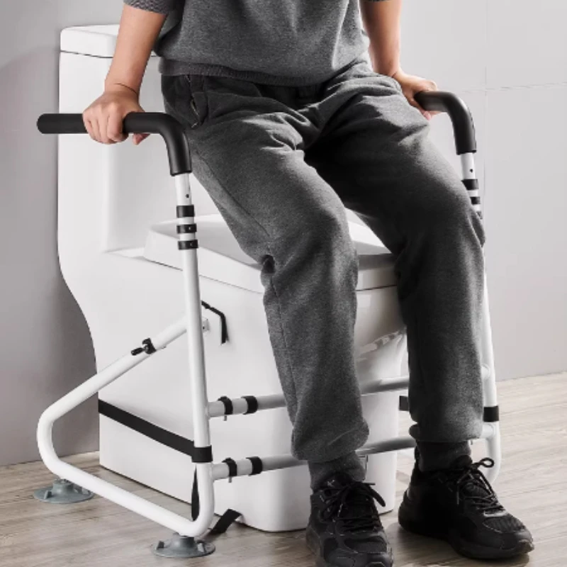 

Toilet Support Bar Anti-Tip Assist Toilet Seat for Adults Older Stable Stand-Up Aid,Toilet Safety Rails Elderly People Help Home