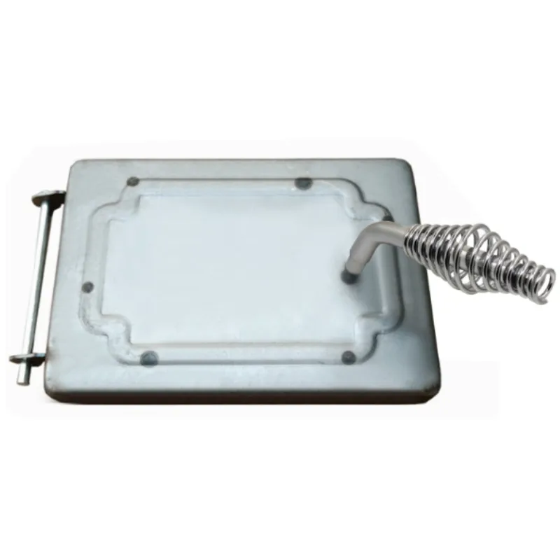 1pcs Spring Handle with Rod Boiler door handle for BBQ pits wood burning stove Door accessories