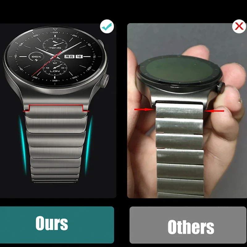 الفاخرة 22 مللي متر حزام معدني لساعة هواوي 5 4 3 برو GT5 4 3 2 سوار ل Amazfit التوازن GTR4 3 2 47 مللي متر Xiaomi S3 S2 S1 Pro الفرقة