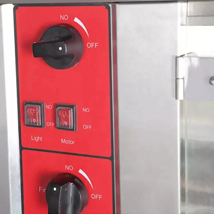 JHZ for 3Rods 220v 0.3kw 45kg Commercial Auto-Rotating Gas-Powered Chicken Rotisserie Oven