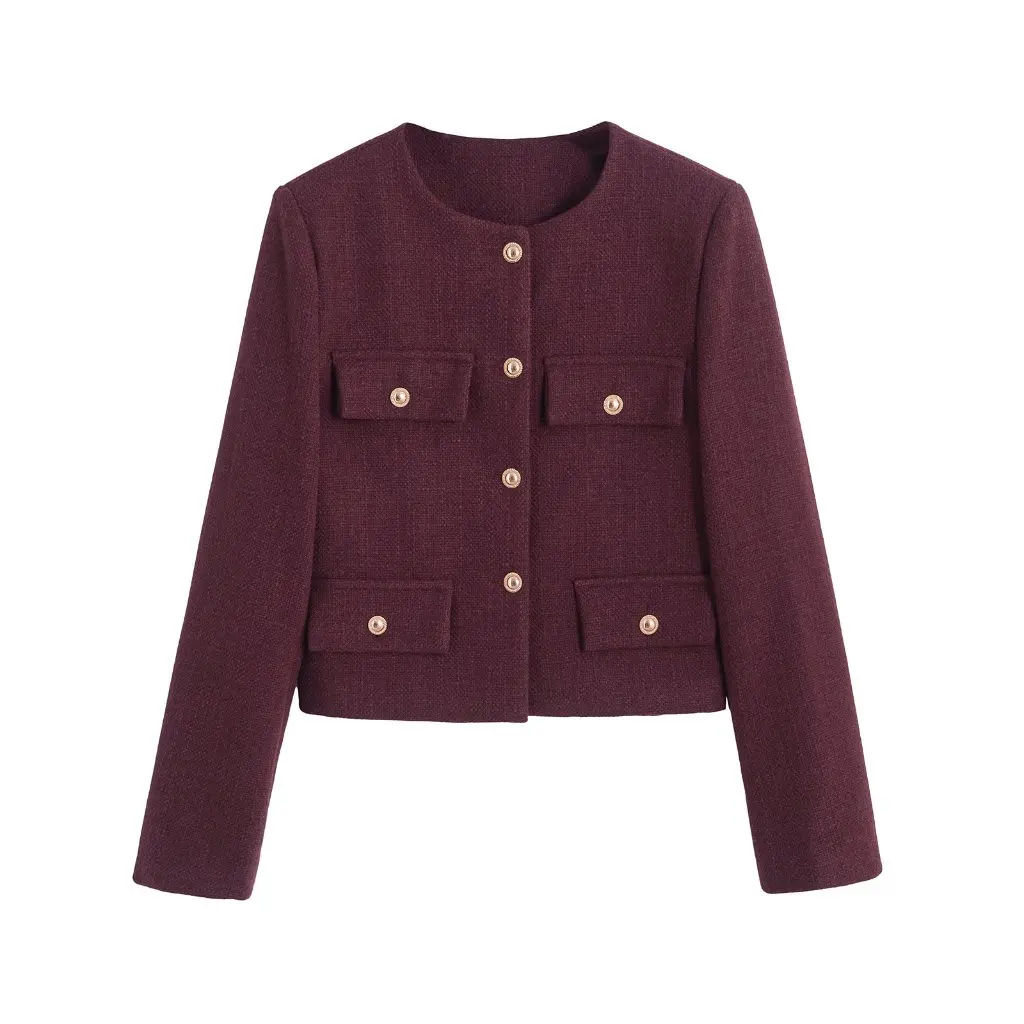 

Fashion Multicolor Button Jacket Coat European And American Style Spring New G80293 Women's Upperwear