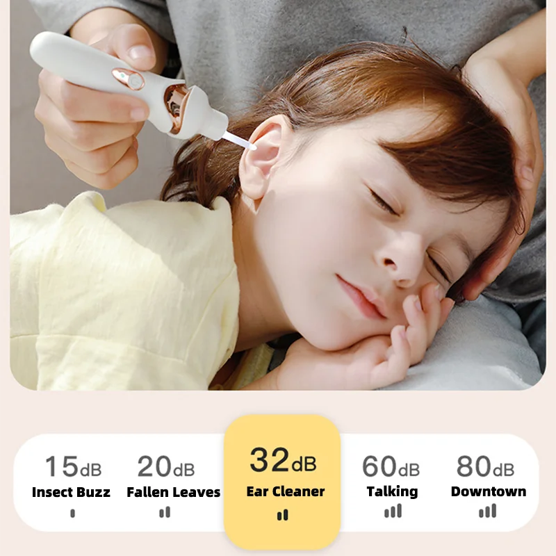 Portable LED Ear Cleaner Spoon Charging Children Adult Luminous Electric Ear-digging Artifact Ear-picking Earwax Cleaning Tool