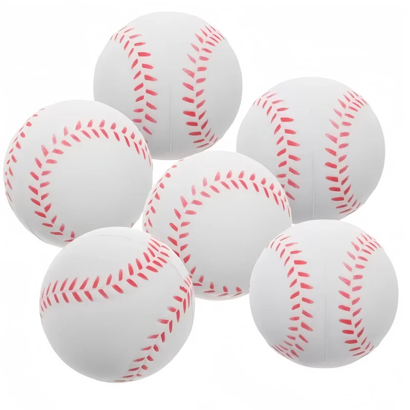2pcs PU Baseball Soft Sponge Ball Toy Outdoor Sport Practice Trainning Base Ball Kids Decompression Indoor Outdoor Toy Ball