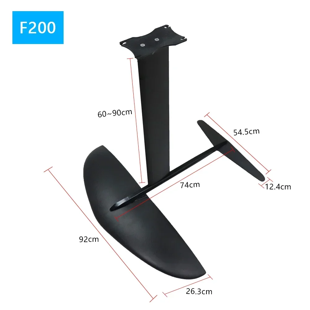 F200 1850 cm2 węglowy wodolot surfingowy zestaw Wingfoil SUP stand up Paddleboard Kitewing folian Wingsurf Windsurf Windsurf windsurfing windboard