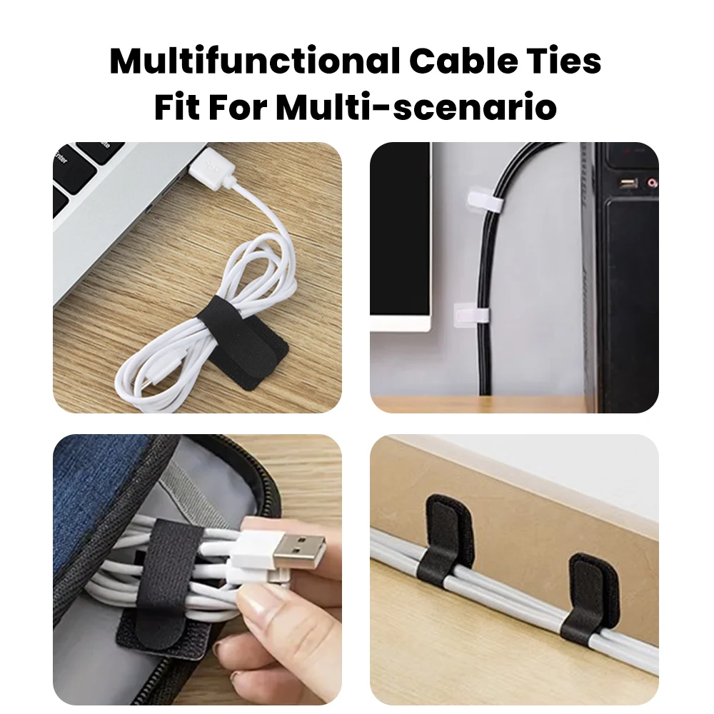 Toocki Tearable USB Cable Winder Cable Organizer Cable Management Ties Phone Accessories Wire Cord Organizer