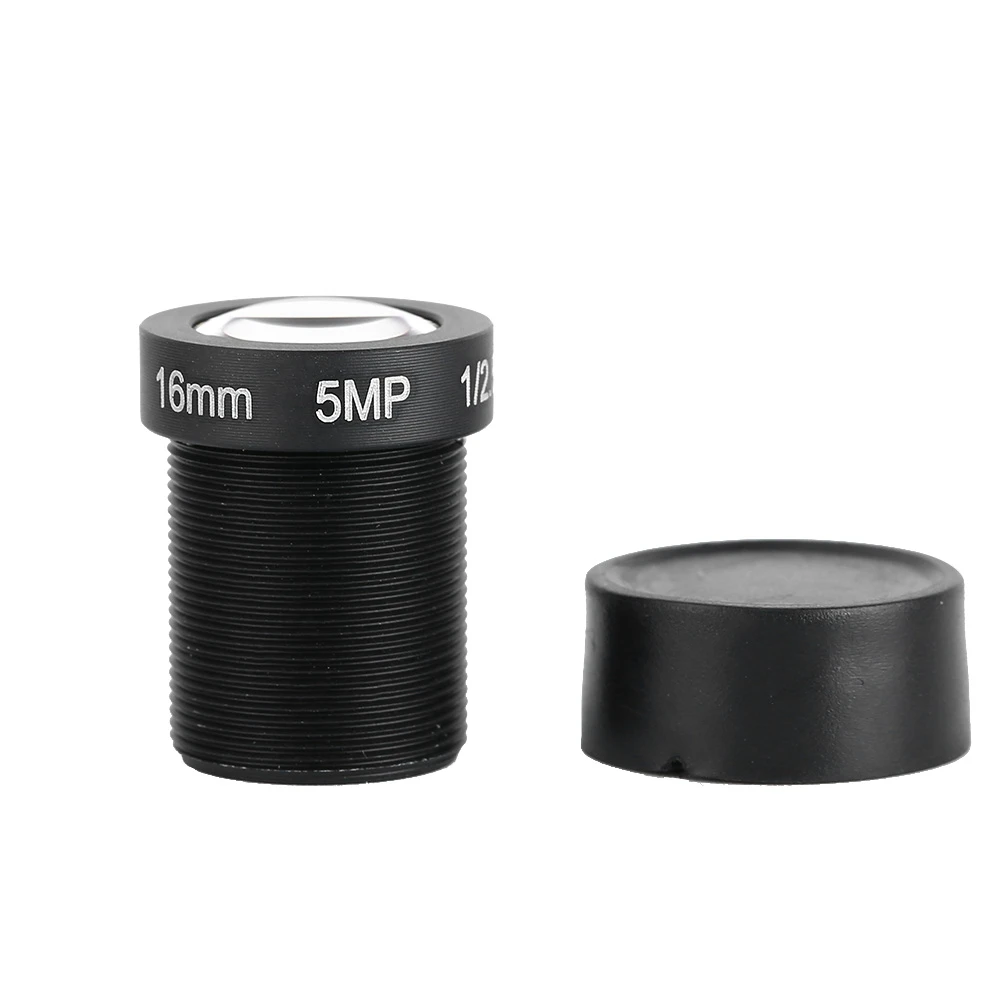 قسط 5MP 16mm HD ثابت لوحة واحدة التركيز زاوية واسعة رئيس عدسة استبدال ملحق للتصوير كاميرا CCTV الأمنية