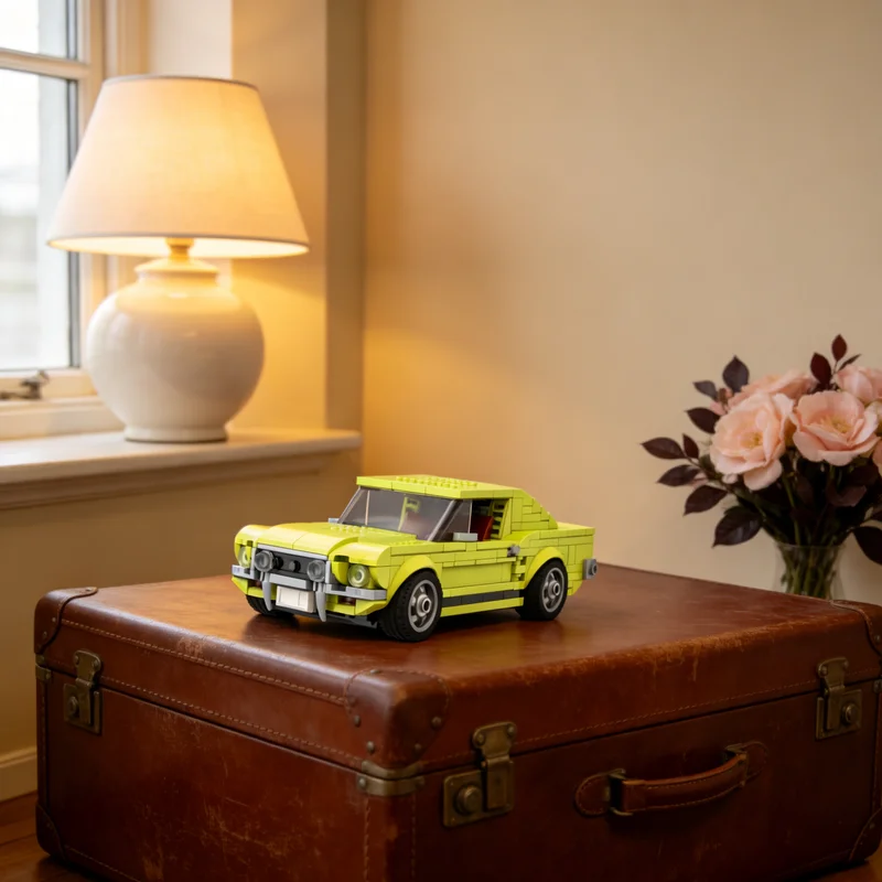

382 детали MOC Ford Mustang GT 390 S Code Fastback City Champions, конструктор, креативный подарок, DIY, декор для дома, для взрослых