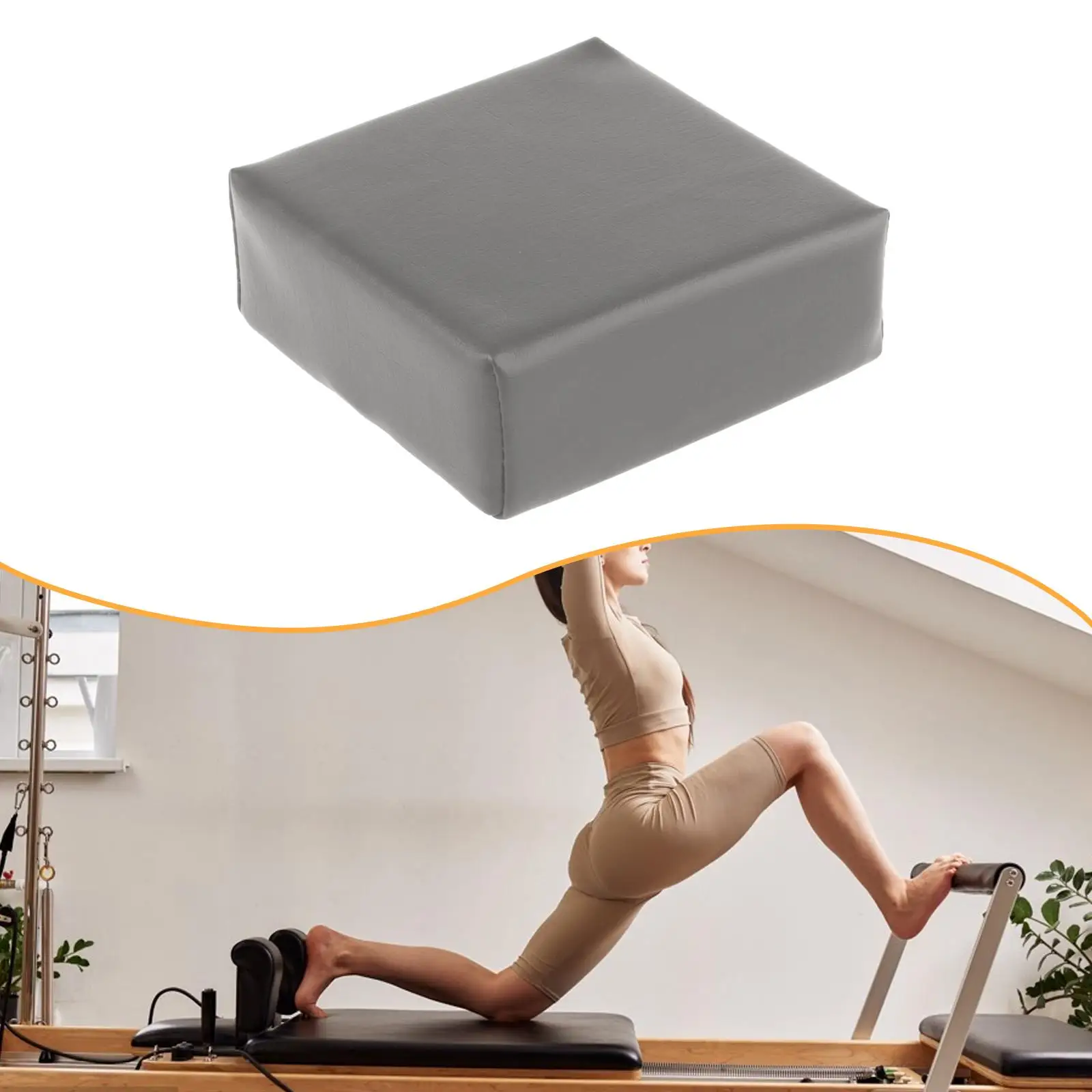 Pilates Head Shaper Ergonomic Support Pillow Waterproof PU Fitness Accessory for Pilates and Yoga Routines