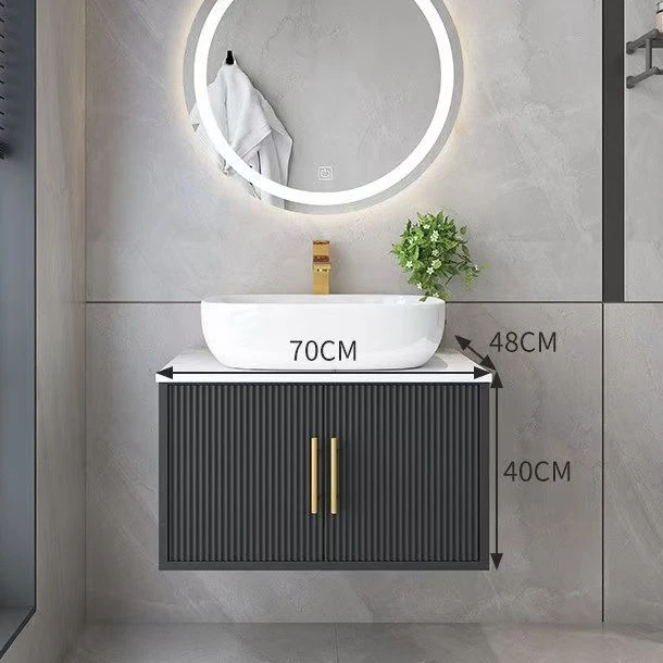 Washbasin and Bathroom Cabinet Modern Full Bathroom Furniture Bathroom Cabinet 60/70/80/90cm 1 Sink