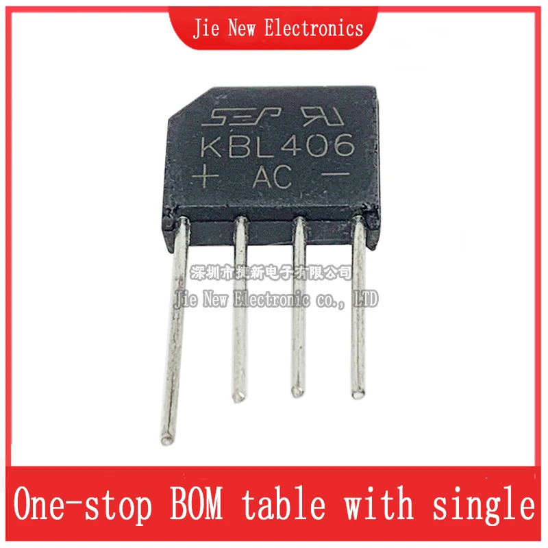 5PCS KBL406 KBL408 KBL410 KBL606 KBL608 KBL610 Single Phase Diode Bridge Rectifier KBL-406 KBL-410 KBL-606 KBL-608 KBL-610 DIP-4