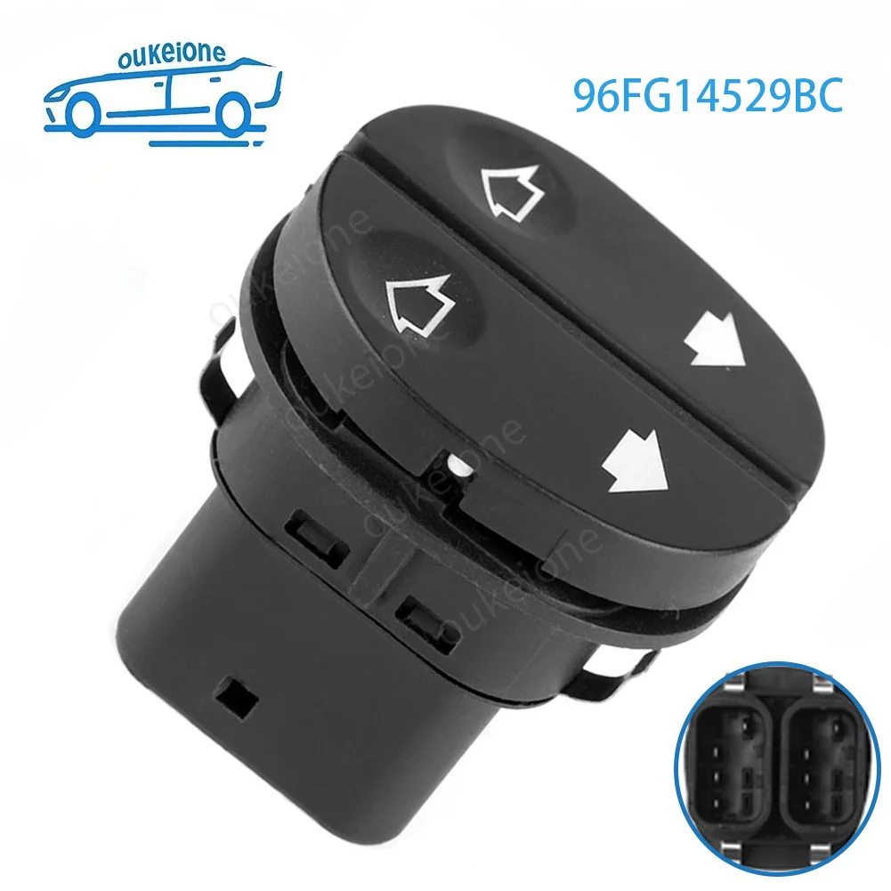 Botão de Controle de Vidro Elétrico para Carro 96FG14529BC para Ford Fiesta Fusion KA Puma Transit Tourneo 96FG-14529-BC