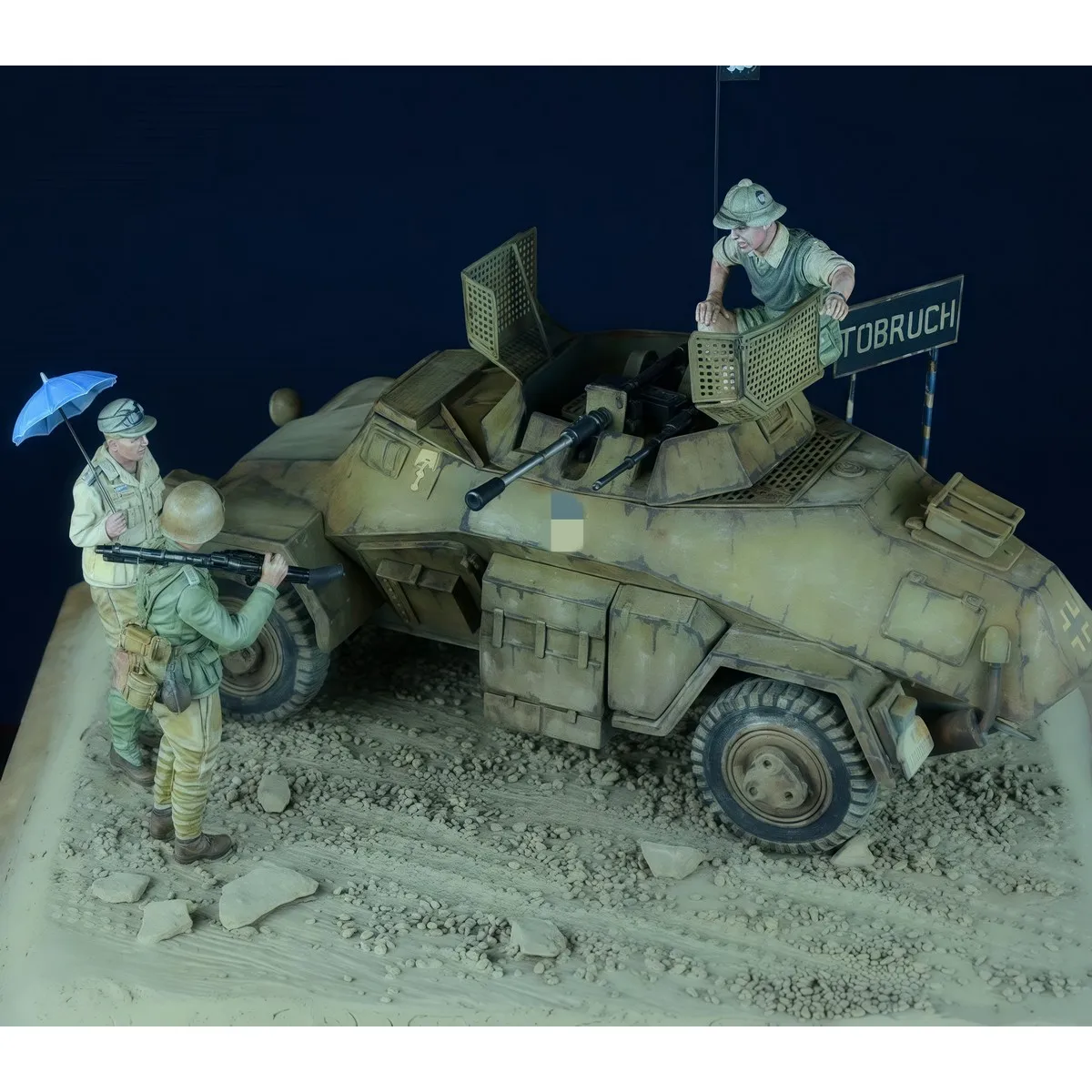 Kit de modelo sin pintar de resina 1/72, tema militar, Ejército africano (3 personas) sin montar y sin pintar GK, 1494R