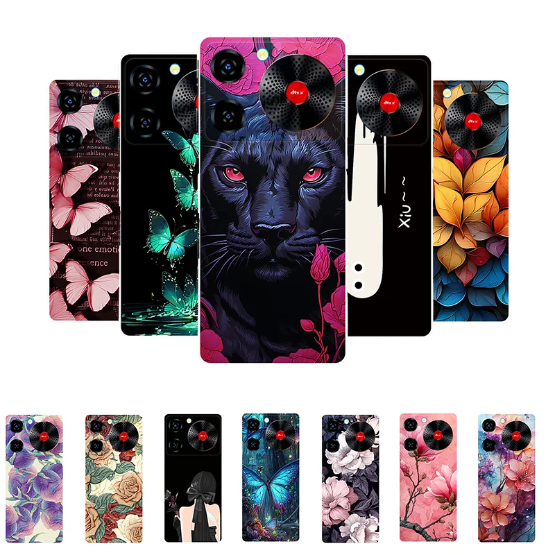 For ZTE Nubia Music Case 2024 Animal Soft TPU Protective Silicone Case for Nubia Music Back Cover Z2353 Phone Case