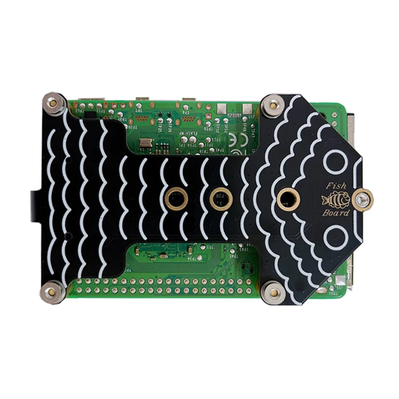 Raspberry Pi 5 PCIe para M.2 NVMe SSD Placa Adaptadora, HAT One-body PCIe Fish-Board-A para RPi 5