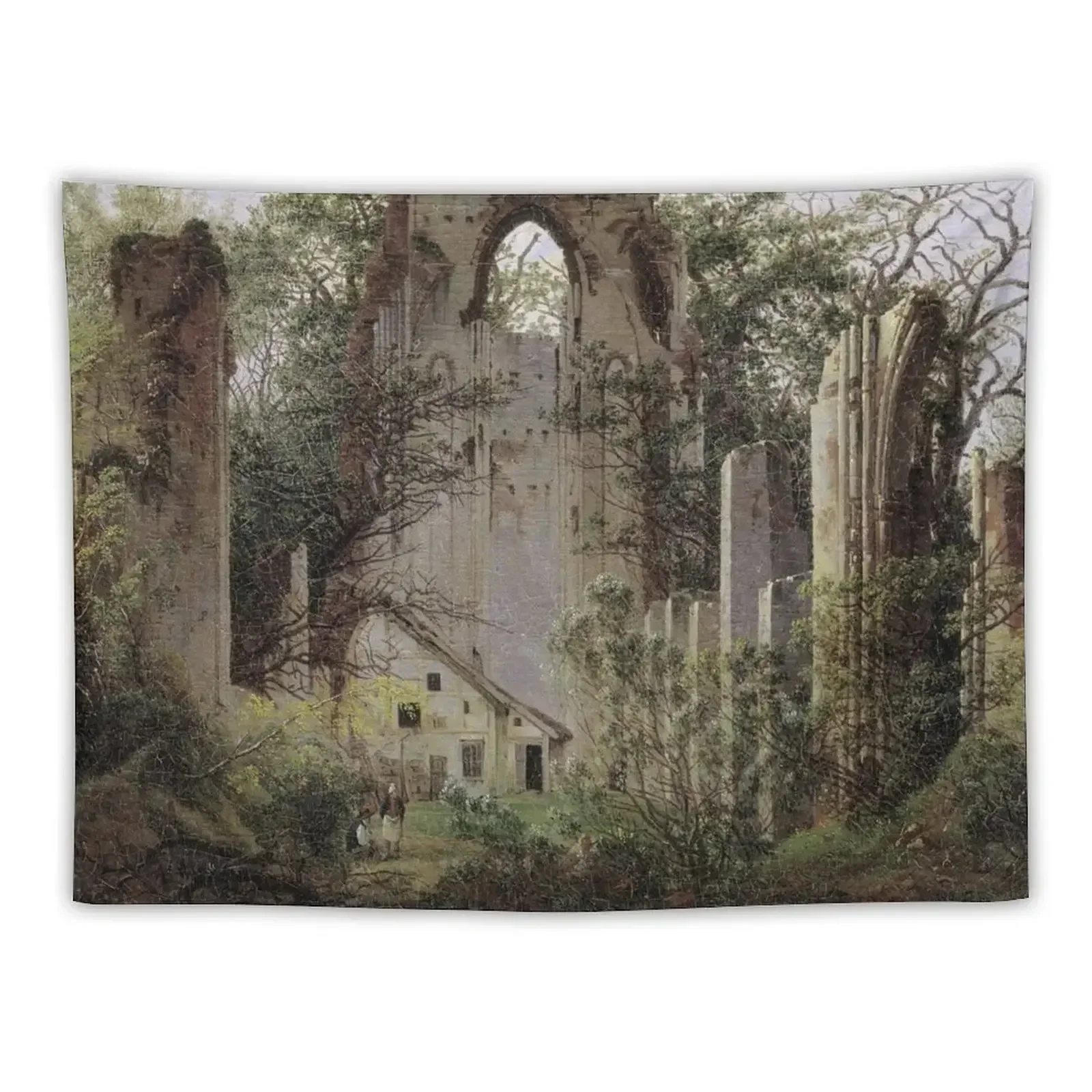 

Ruins of Eldena near Greifswald (1825) Tapestry Living Room Decoration Bedroom Decor Aesthetic House Decoration Tapestry