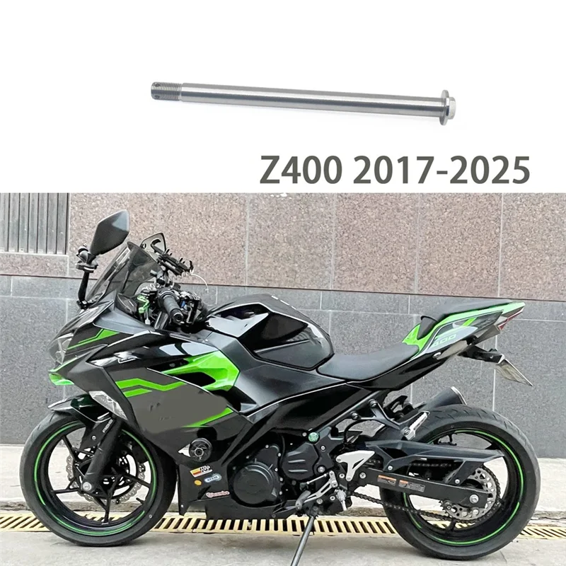 

Front Wheel Axle Replacement For Kawasaki Ninja400 Z400 2017-2025 Motorcycle Front Wheel Rim Middle Axle Spare Parts