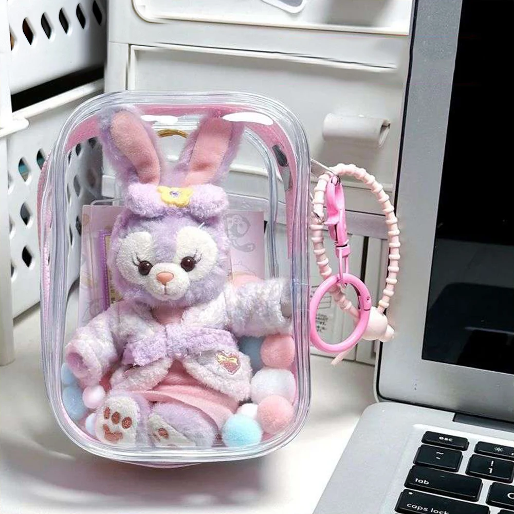 PVC Storage Case Keychain Bag Organizer Box Storage Pouch Mystery Box Transparent Thicken Classic Keychain Wallet Doll Bag Hot
