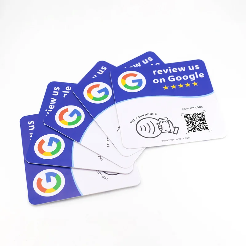 13.56MHz NTAG215 Ultra Thin NFC Sticker 0.2cm Google Review Tap To Review Reusable Editable Dynamic QR Code Adhesive Tag