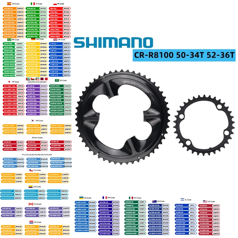 yZ[zShimano-`F[O,IWỉ,12s, FC-R7100,r8100,FC-R7100 t,50-34t,CR-R8100,di2,r8170,r8150