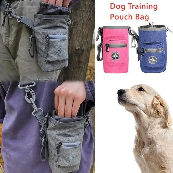 Portable Dog Training Treat Bag Puppy Snack Reward Waist Bag Dog Walking Snack Feed Pocket Pouch Detachable Dog Training Bag New