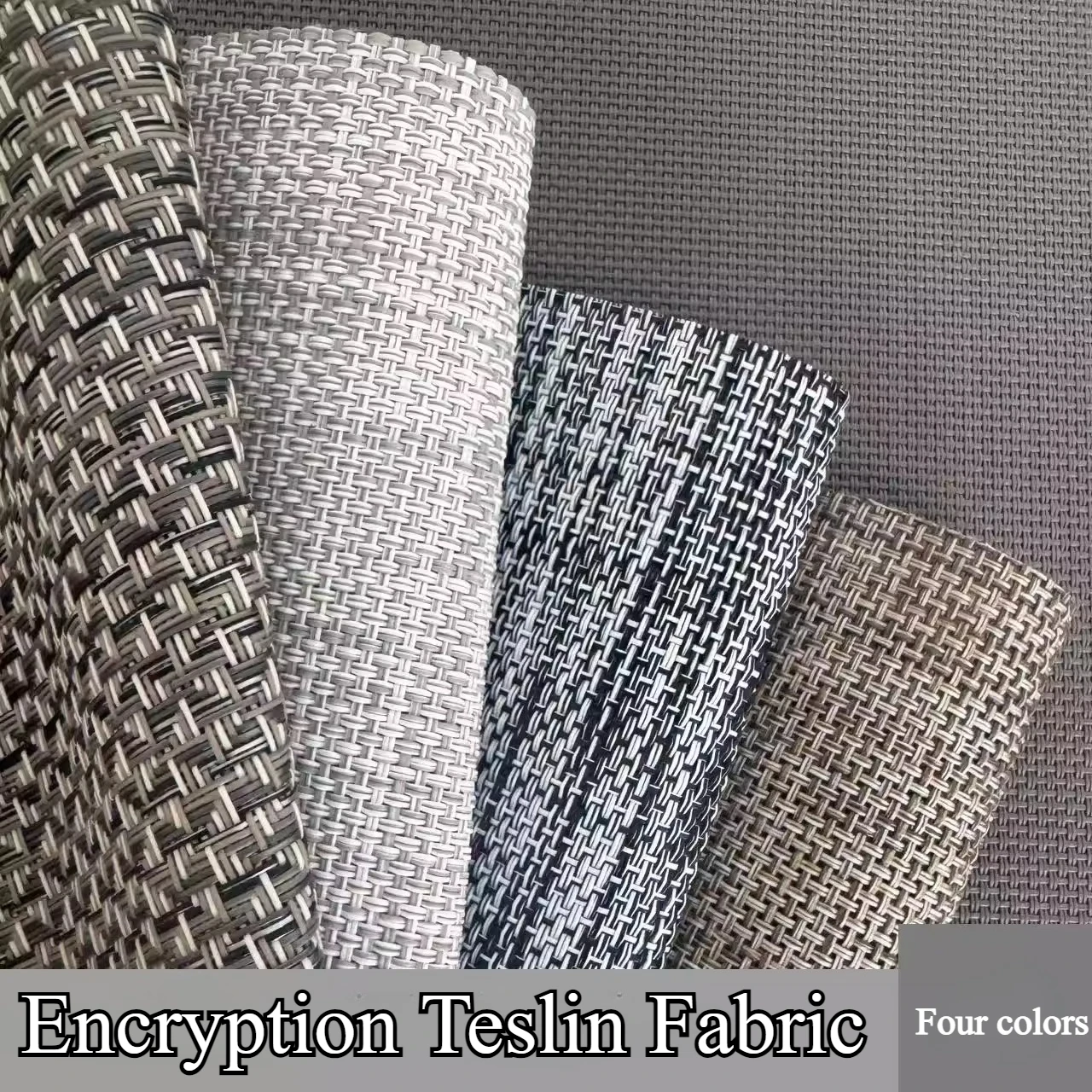 Teslin Mesh PVC Waterproof Encryption Fabric Wear Resistant for Outdoor Beach Recliner Office Chair Placemat Breathable