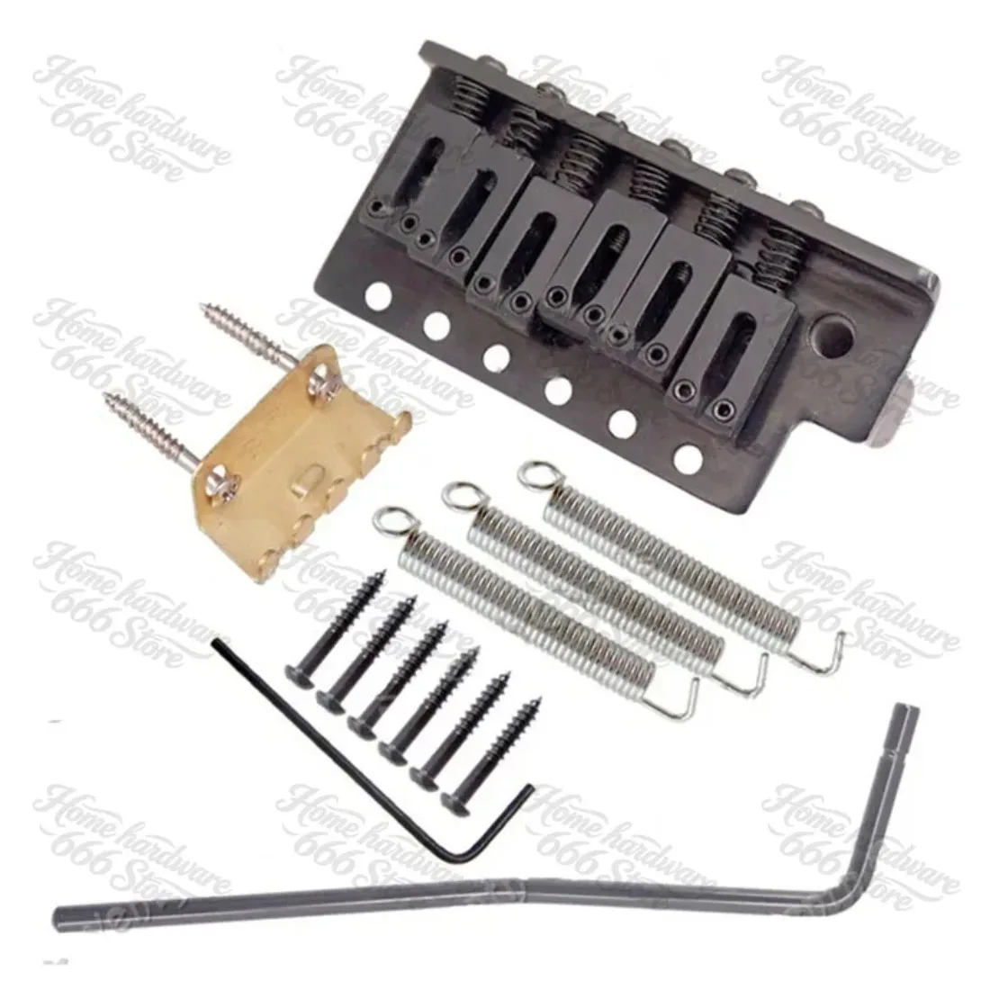 A Set Of Left Handed Electric Guitar Bridge Saddle Single Tremolo Bridge System Thickened Base Guitar Accessories Parts