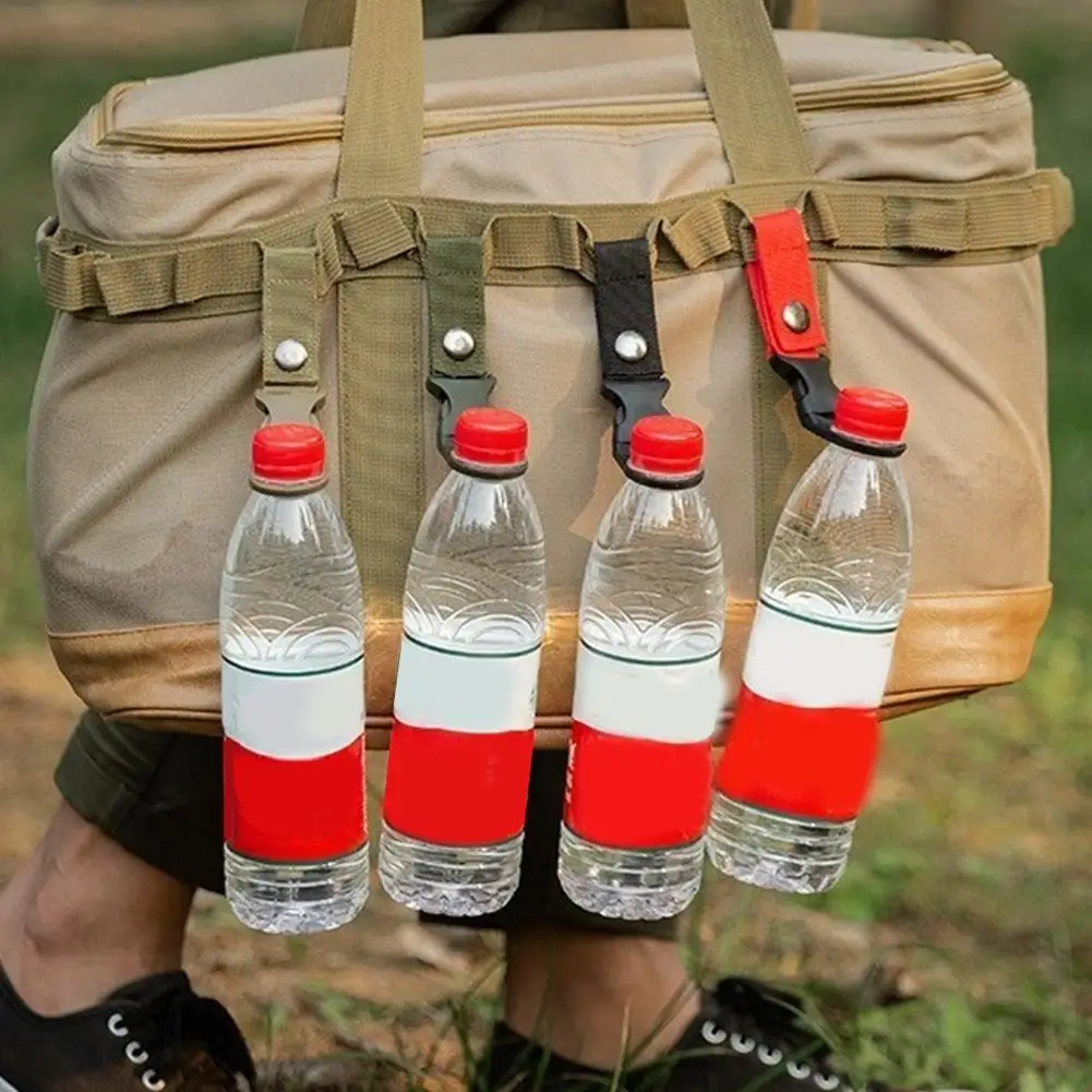 Hanging Water Bottle Holder Clip Nylon Webbing Buckle Strap Outdoor Portable Camp Water Bottle Holder Backpack Hiking Traveling